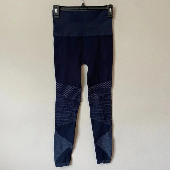 NWT SPANX Women's Size Small Look At Me Now Seamless Moto Leggings Indigo Sky - Picture 11 of 16